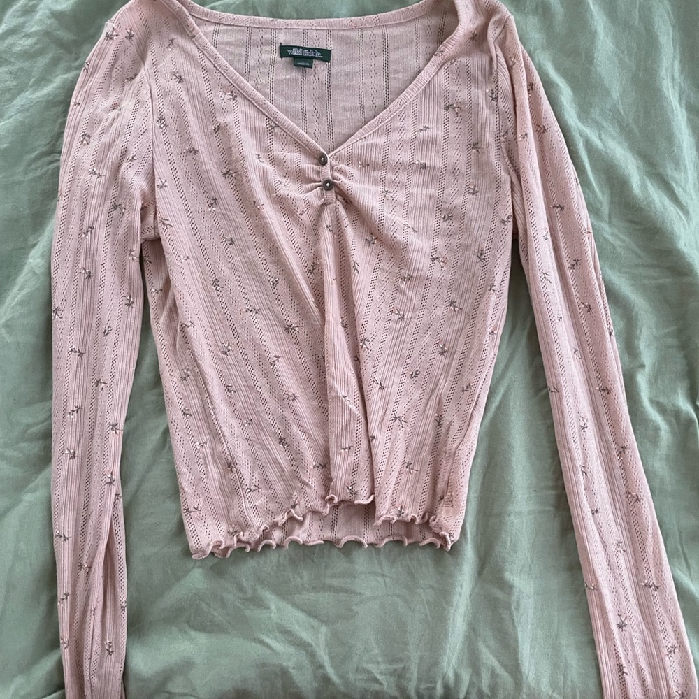 floral tight long sleeve